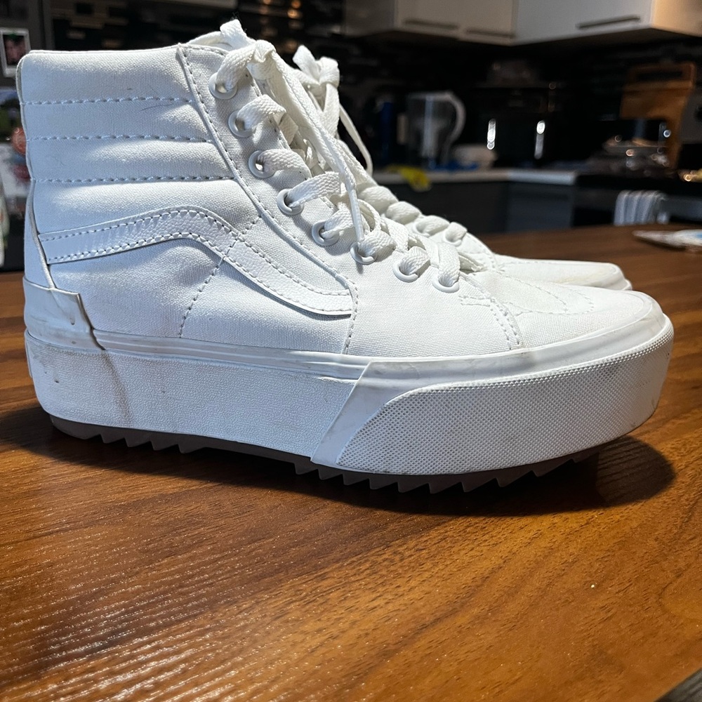 Vans White High-Top Platform Women